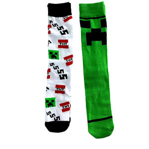 Minecraft Crew Socks 2 Pair Shoe Size 8-12 NWOT‎ #1
